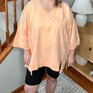 White Birch Brand new V-Neck Oversized Top